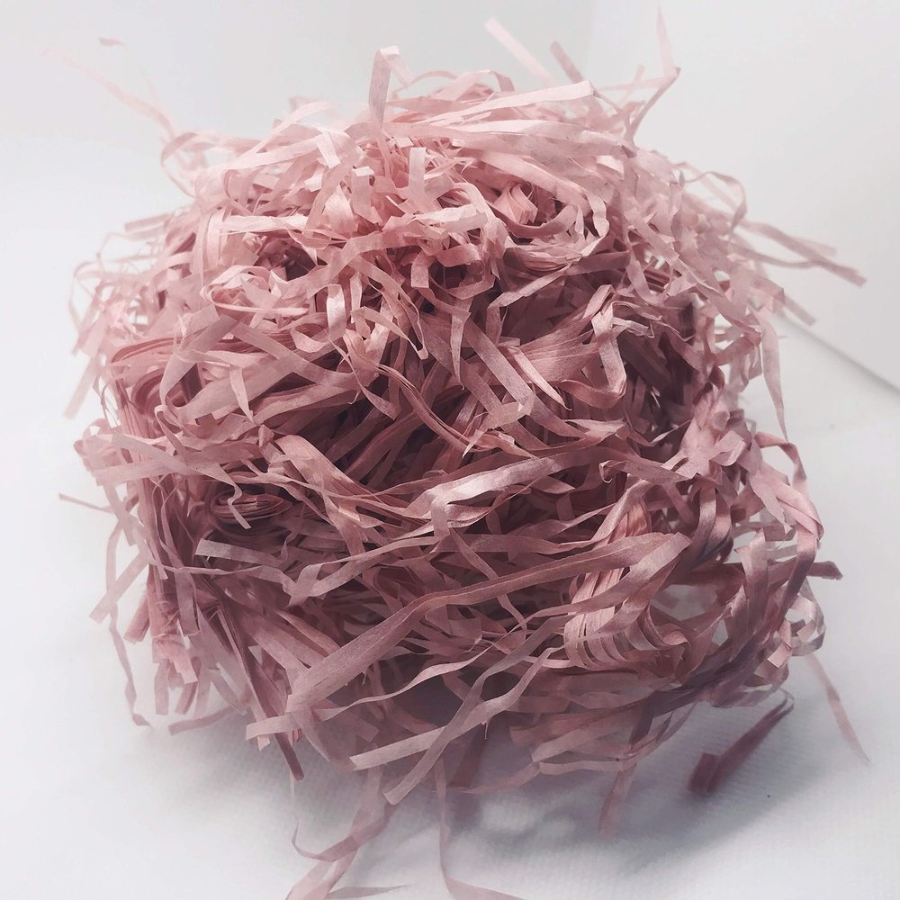 InsideMyNest Shredded Tissue Paper Shred Narrow Grass Cut Gift Box Basket Filler Hamper (Antique Rose200g)