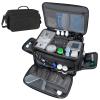 Mancro Medical Bag, Home Health Nurse Bag with Nonslip Bottom, Removable Shoulder Strap, Water-Resistant Empty First Aid Organizer for Medical Student, Therapist, Black view 1