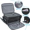 Mancro Medical Bag, Home Health Nurse Bag with Nonslip Bottom, Removable Shoulder Strap, Water-Resistant Empty First Aid Organizer for Medical Student, Therapist, Black view 2