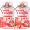 2Pack Sugar-Free Hydrolyzed Collagen Peptide Filled Gummies for Women & Men, with 1500mg Protein Type I,II,III,V,X, 5000mcg Biotin Vitamin C A E D3 B6 B12 for Immune Digestion Skin Hair Nails, Bone view 1