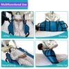 NEPPT Positioning Bed Pad Patient Transfer Sheet with Handles Draw Sheets Incontinence Stroke Bedridden Transfer Blanket Hospital Bed Pads for Lifting, Turning, Sitting Up, Washable 43" X 36" (Blue) view 3