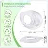 Heel Donut Cushions, Heel Cups, Silicon Insoles, One Size Fits All - 1 Pair view 2