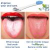 2PCS Tongue Scrapers, Reduce Bad Breath Tongue Cleaner, BPA Free, Get Rid of White Tongue, Dentist Rcommends Tongue Brushes view 2