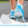 16 Pieces Non Skid Shoe Pads Self Adhesive Anti Slip Shoe Grips Noise Reduction Cushion Anti Shedding Rubber Sole Protector (White, Simple Style) view 2