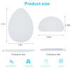 16 Pieces Non Skid Shoe Pads Self Adhesive Anti Slip Shoe Grips Noise Reduction Cushion Anti Shedding Rubber Sole Protector (White, Simple Style) view 4