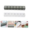 2pcs Portable Day Medicine Organizer Multi-Compartment Storage Case Slim Design for and Medications for Travel and Daily Use view 3