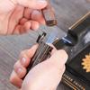 CASE ELEGANCE Klaro Cigar Accessory Kit Polished Gunmetal Finish Cutter & Lighter Gift Set Packaging view 2