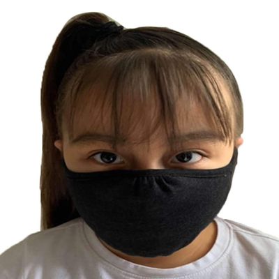 Next Level Youth Face Mask M101, OS PK 48, Heather Black