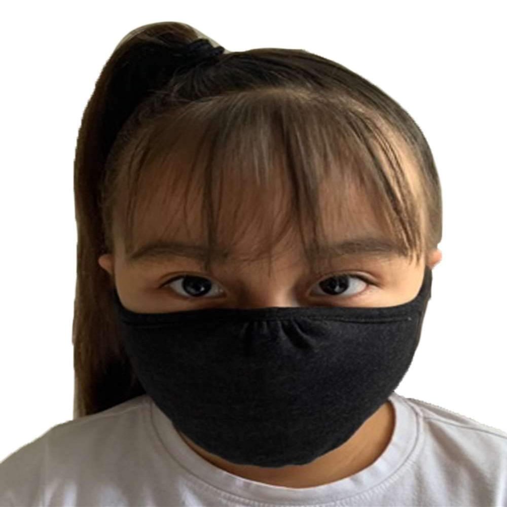 Next Level Youth Face Mask M101, OS PK 48, Heather Black