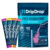 DripDrop Hydration Packets - Bold Variety Pack - Single Serve Electrolytes Powder Drink Mix - Watermelon, Berry, Lemon, Orange - Non-GMO, Gluten Free, Vegan - 16 Sticks view 1