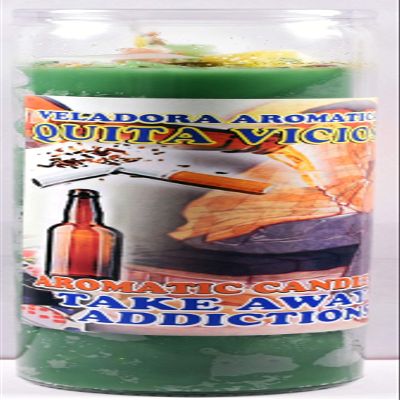 1 PC Candle Cocktail VELADORA TAKE Away Addiction - QUITA LA ADICCION