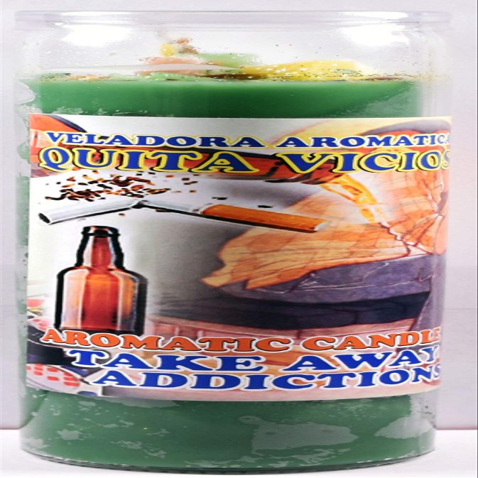 1 PC Candle Cocktail VELADORA TAKE Away Addiction - QUITA LA ADICCION