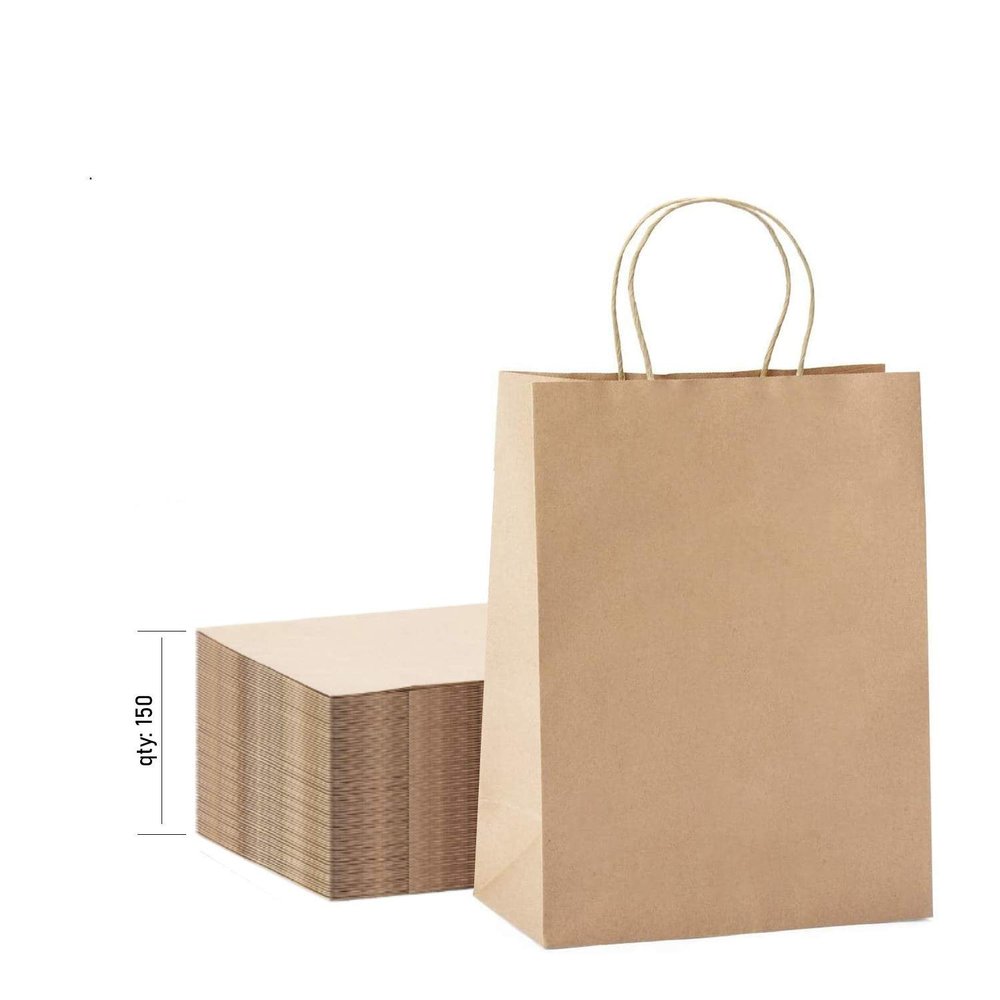 10x13 Kraft Paper Bags 100 pc 10x5x13 Kraft Paper Bags Brown Paper Bags Brown Gift Bags Kraft Shopping Bags Kraft Retail Bags Paper Gift Recycled Paper Bags Kraft Paper Bags with Handles Bulk (150)