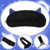 4 Pieces Kids Sleeping Mask Cat Dog Funny Animal Sleep Eye Mask Blindfold for Adults with Adjustable Strap Soft Cute Eyeshade Cover for Blocking Out Lights Sweet Sleep Travel Relax, Nap, Meditation view 3