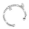 BAIYI HOPE Medical Alert ID Bracelets for Women Free Engraving Stainless Steel Flower Pattern Medical Emergency Bangle Figaro Chain Medic Jewelry view 3