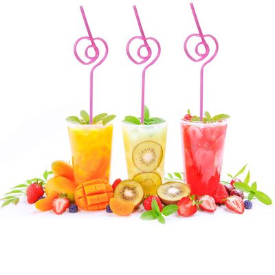 10 Pack Heart-Shaped Party Straws Drinking Sipping Straws, Novelty Props for Valentine's Day Wedding Birthday Bachelorette Bridal Shower Decoration (Rose Red)
