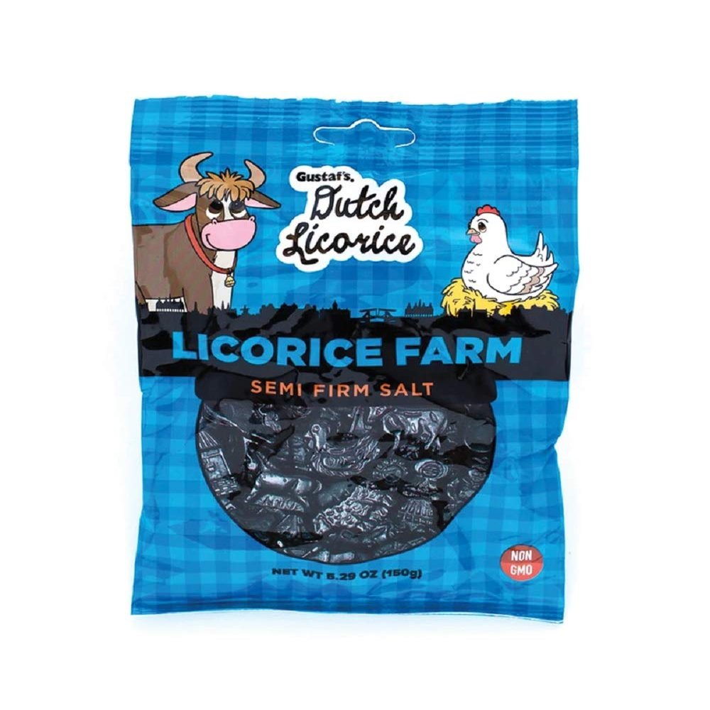 Seasonal Gustafs Dutch Licorice Farm - Semi Firm Salt - 5.29 Ounce