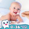 HEALLILY Baby Tongue Cleaner and Infant Toothbrush Soft Oral Cleaning Tool for Newborn and Toddler Mouth Care Disposable Pack of 30 view 3