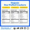 MadeGood Star Puffed Crackers Variety Pack - Sea Salt, Cheddar, and Pizza (6 Bags - 4.26 Oz Each) Gluten Free and Organic, Healthy Snacks view 2