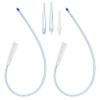 2Pcs 16 Inch Soft Silicone Enema Colon Tube Tip Kit Fit into Enema Tubing for Coffee Enema Higher Colon Cleansing Gerson Therapy Enema Replacement Nozzle Anal Rectal Cleaner Catheter Hose view 1