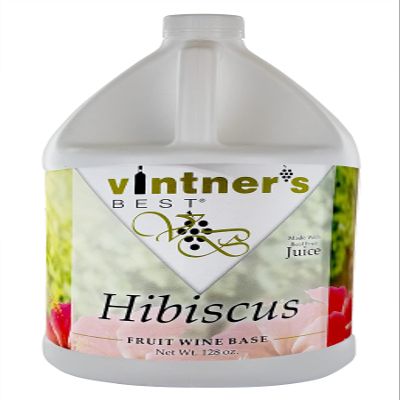 Vintners Best Hibiscus Fruit Wine Base 128 oz. Jug