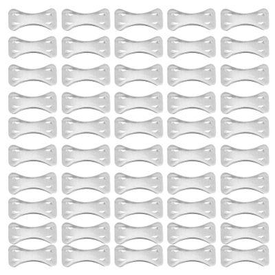 100pcs Clips Metal Replacement Clips Wrap Crepe Clamp Clasps Fastener for Various Metal Tape