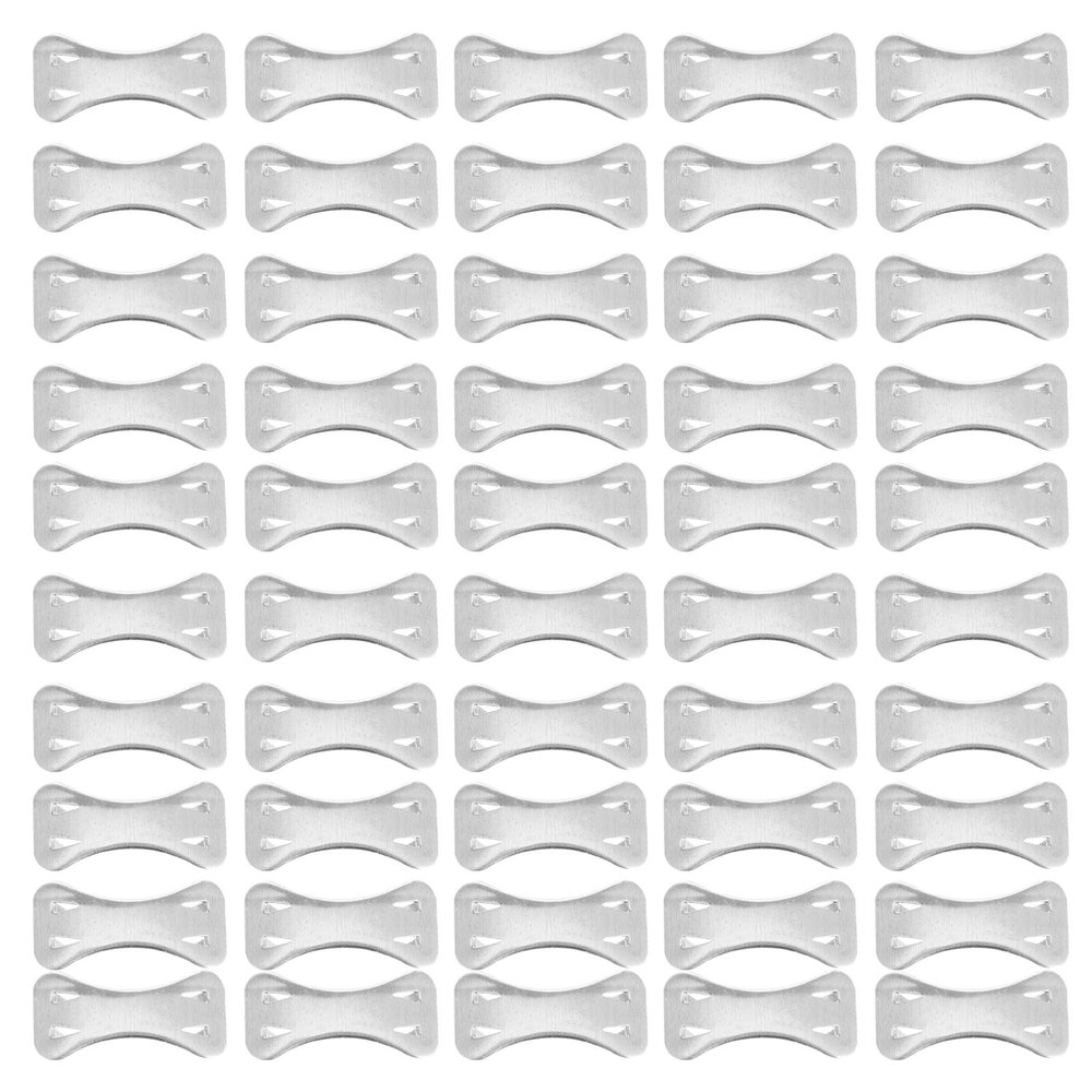 100pcs Clips Metal Replacement Clips Wrap Crepe Clamp Clasps Fastener for Various Metal Tape