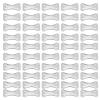 100pcs Clips Metal Replacement Clips Wrap Crepe Clamp Clasps Fastener for Various Metal Tape view 1