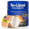 4% Lidocaine Maximum Strength Pain Relief Kinesiology Tape - Relieves Back, Joints and Muscle Pains - Superior Sticking, Aluminum-Free Water Resistant, and USA Made - 2" x 10" Strips view 1