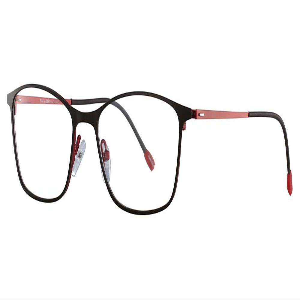 Marie Claire MC6214 Square Bluelight Filter Reading Glasses Black/Red 54mm +2.50