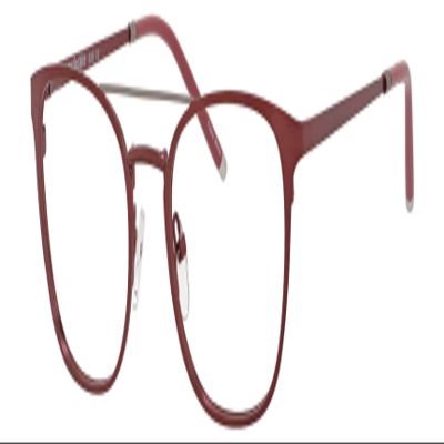 Marie Claire MC6248 Round Metal Reading Eye Glasses Burgundy 49mm +1.75 Power