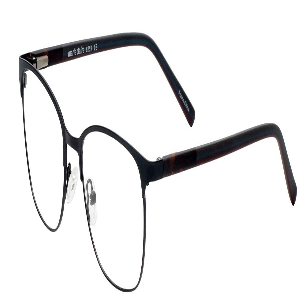 marie claire MC6259 Blue Light Filtering Reading Eye Glasses Black 49mm +1.25