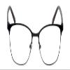 marie claire MC6259 Blue Light Filtering Reading Eye Glasses Black 49mm +1.50 view 2