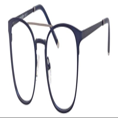 Marie Claire MC6248 Round Metal Reading Eye Glasses Navy Blue 49mm +0.00 Power