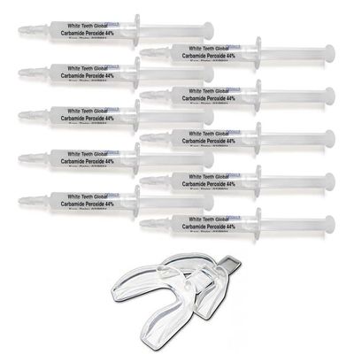 Teeth Whitening Gel Syringe Dispensers 44% Carbamide Peroxide, Tooth Bleaching Gel Multiple Quantities Available and Size Available (3 ml, 10)