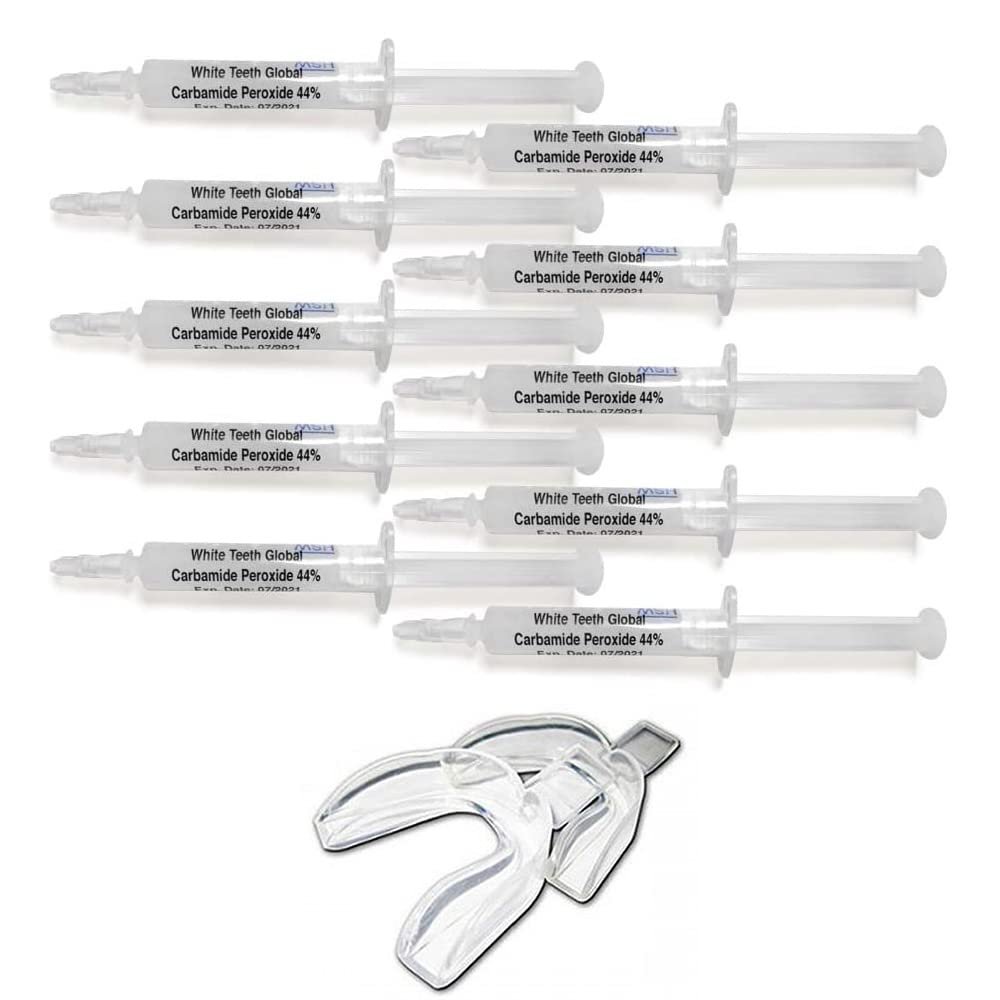 Teeth Whitening Gel Syringe Dispensers 44% Carbamide Peroxide, Tooth Bleaching Gel Multiple Quantities Available and Size Available (3 ml, 10)