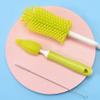 Magik 3PCS Set Silicone Feeding Baby Bottle Nipple Straw Cleaning Brush 360 Degree (Yellow) view 2