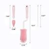Magik 3PCS Set Silicone Feeding Baby Bottle Nipple Straw Cleaning Brush 360 Degree (Yellow) view 3