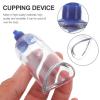2PCS Cupping Therapy Device Cupping Vacuum Suction Cups Cupping Massage Back Tool Chinese Cupping Therapy Pump Hijama Physical Therapy Cup Blue view 4