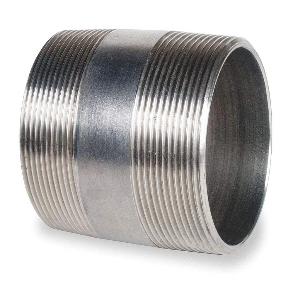 1/4 in x 2.5 in 316 Stainless Steel Nipple, Pipe Schedule 40, Threaded on Both Ends-Each
