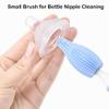Magik 3PCS Set Silicone Feeding Baby Bottle Nipple Straw Cleaning Brush 360 Degree (Blue) view 3