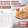 APQ Clear Deli and Bakery Wrap Plastic Sheets, 10 x 10.75 Inches. 1000 Pack Pop-Up Deli Sheets. Pre-Cut Plastic Wrap for Food Service, Baked Gifts view 2