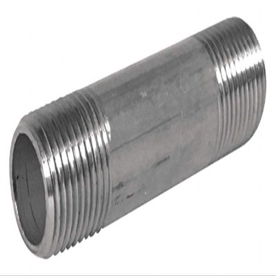 3/4 in x 1.5 in 316 Stainless Steel Nipple, Pipe Schedule 80, Threaded on Both Ends-Each