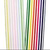 1 1/2" X 25 Yards Multi-Colored Stripes On Sheer Wired Ribbon - Rainbow view 2