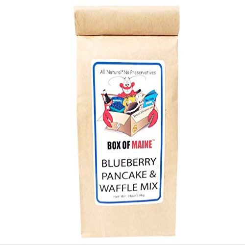 Box of Maine Wild Blueberry Pancake Mix, 14 oz - Maine Made, Wild Blueberries packed full of Nutrients and Antioxidants, All Natural