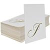 Gift Boutique - 100 Gold Monogram Guest Napkins Letter J Disposable Paper Pack Elegant Metallic Golden Foil Dinner, Napkin for Powder Room, Wedding, Birthday Party, Baby Shower Decorative Towels view 2