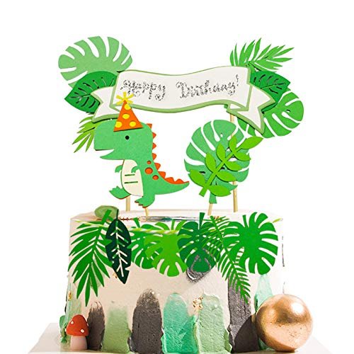 Baby Dinosaur Birthday Decoration Dinosaur Cupcake Toppers for Kids Birthday Baby Shower Party Boys Kids Dino Theme Party Decorations Supplies