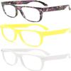 3 Pack Retro Mix Anti Blue Light Blocking Computer Kids Reading Gaming Glasses view 1