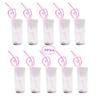 20 Pack Pink Heart Drinking Party Straws Sipping Straws Novelty Props for Valentines Day Wedding Bachelorette Birthday Party view 2