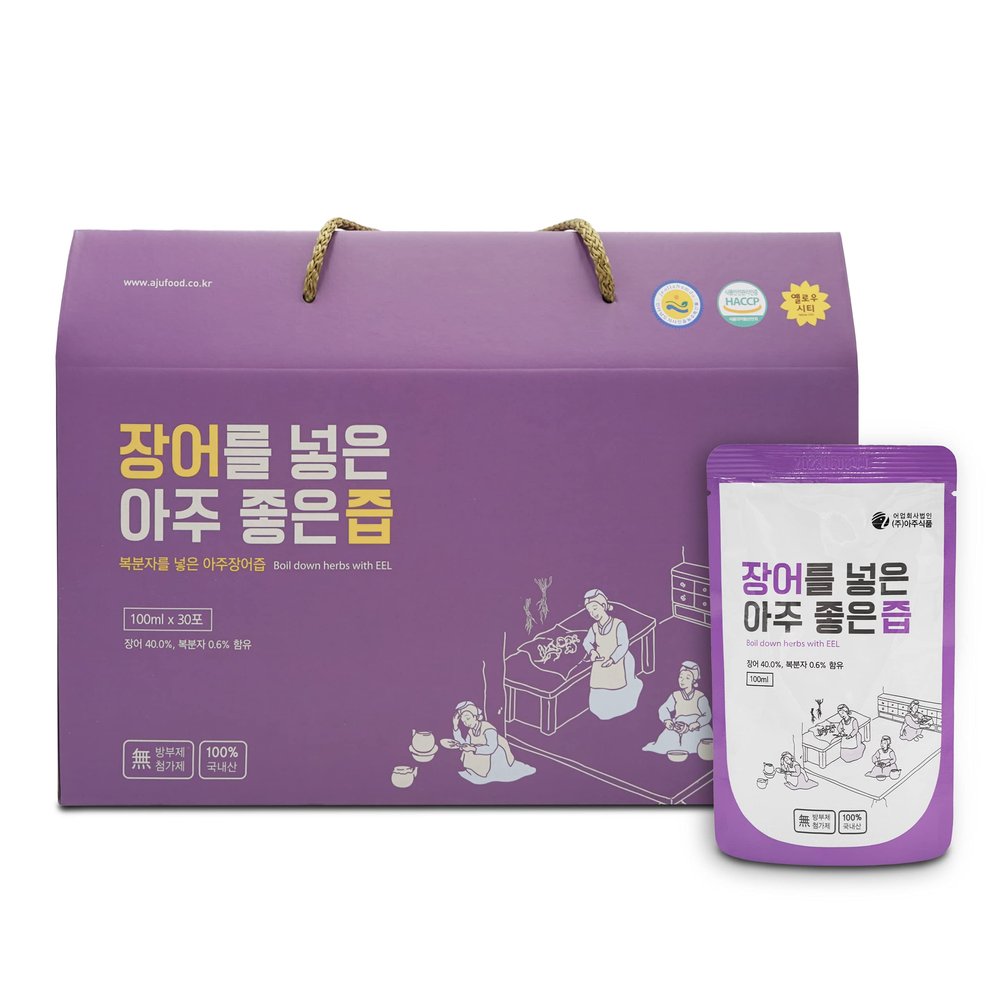 Korean EEL Extract [ 30 Pack ] No Sugar, Full Day Energy for Workout, Stamina Enhancing and High Protein, Microwavable Pouch